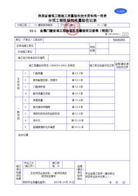 金屬門窗安裝工程檢驗(yàn)批質(zhì)量驗(yàn)收記錄材料解析與施工要點(diǎn)